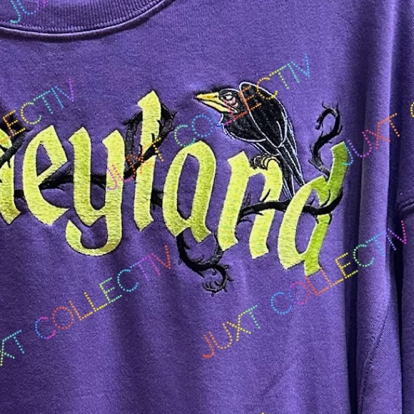Disneyland Maleficent Purple Pullover Crewneck Sweatshirt - Picture 4 of 6